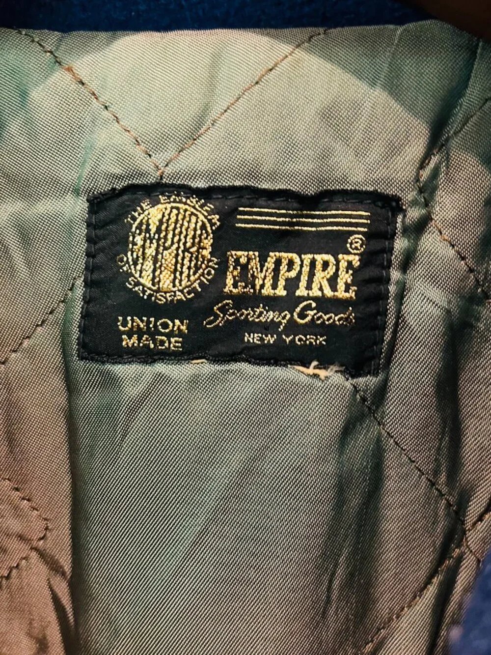Vintage 50s Empire Wool Varsity Jacket Chain Stitch USA Union Made - Picture 6 of 16
